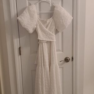 Sonnet Puff Sleee Midi Dress from Astrthelabel.com